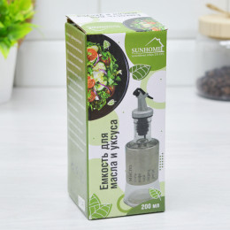 Бутылка-спрей для масла и уксуса с рисунком