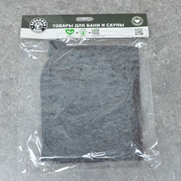 Коврик для бани серый тм "Бацькина баня"