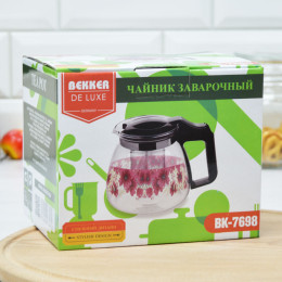 Чайник заварочный 0,9л стеклянный BK-7698