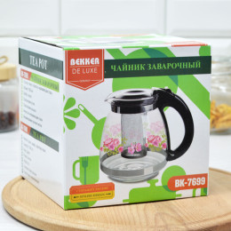 Чайник заварочный 1,5л стеклянный BK-7699