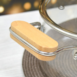 Кастрюля 3л стеклянная с крышкой BZ-BH-178