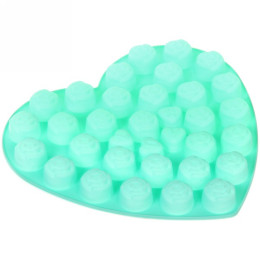 Форма силиконовая для выпечки "Macarons" Сладкое сердце 25*23*2см