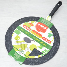 Сковорода 34см чудушница, мраморное покрытие, бакелитовая ручка Soft Touch