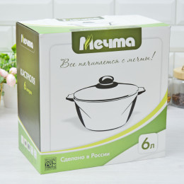 Кастрюля 6л Гранит