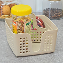 Органайзер с перегородкой "Лофт" латте, 150*150*160мм