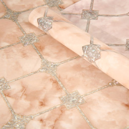 Клеенка 100см*20м прозрачная с печатью HK-1701A-100CM