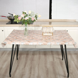 Клеенка 100см*20м прозрачная с печатью HK-1701A-100CM