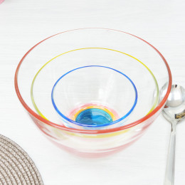 Салатник "Гладкий" Лак микс 19см