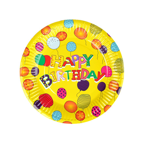 Тарелки бумажные 18,5см 10шт Birthday