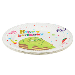 Тарелки бумажные 18,5см 10шт Birthday